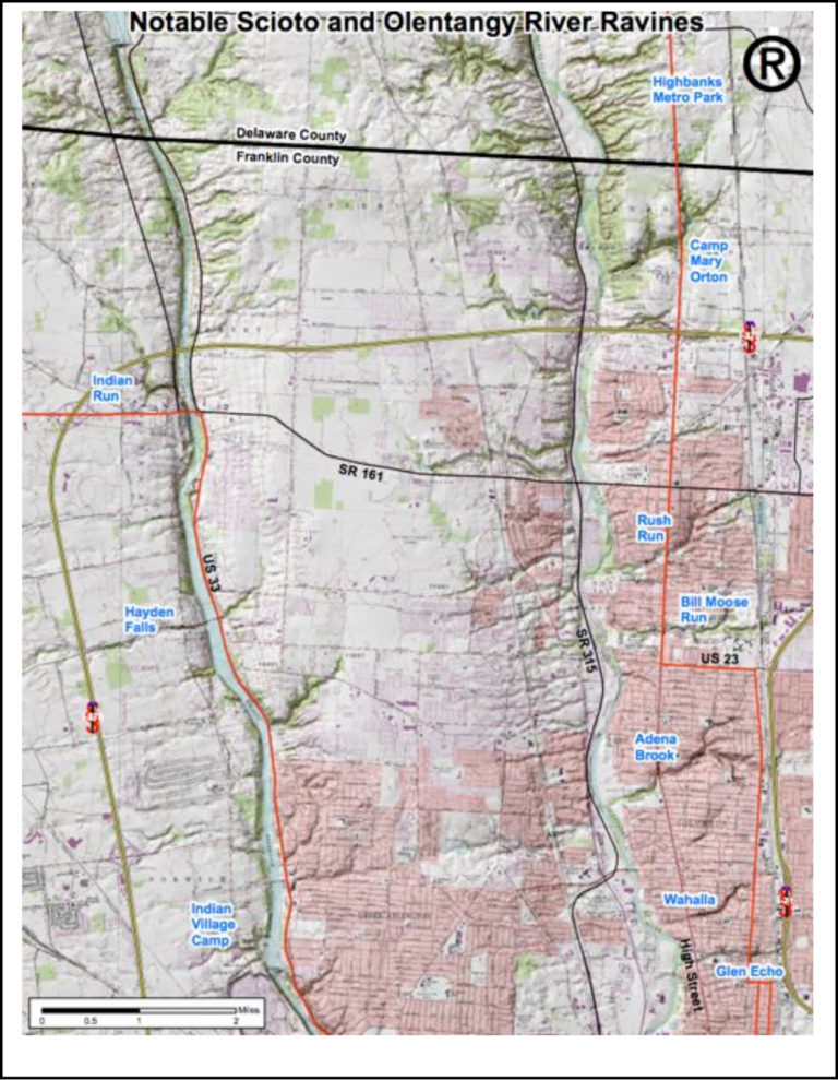 Map of the Ravines Friends of The Ravines